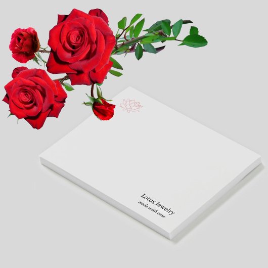 Lotus Blume Schmuck Schmuck Logo erstellen Sie Ihr Post-it Klebezettel