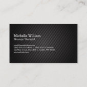 Lotus Blume | Schwarze Verkleidung Visitenkarte (Rückseite)