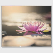 Lotus Blume, See, Zen Geschenkpapier (Flach)