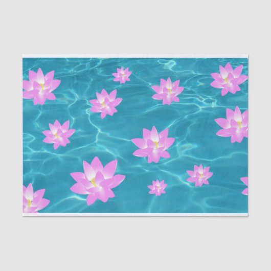 Lotus Blume Seidenpapier (Vorderseite)