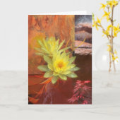 LOTUS-BLUME SIND DIE WASSERSONEN KARTE (Gelbe Blume)