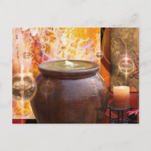 LOTUS-BLUME SIND DIE WASSERSONEN POSTKARTE (Vorderseite)