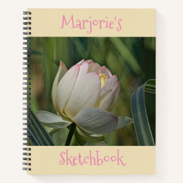 Lotus Blume Sketchbook Notizblock