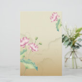Lotus Blume Stationary Briefpapier (Stehend Vorderseite)