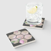 Lotus Blume Steinuntersetzer (Seitenansicht)