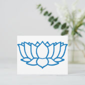 Lotus-Blume-Symbol Postkarte (Stehend Vorderseite)