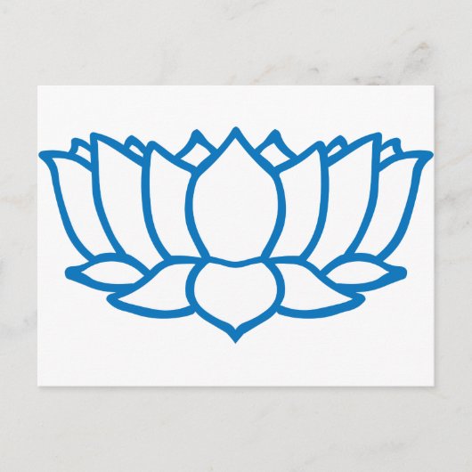 Lotus-Blume-Symbol Postkarte (Vorderseite)