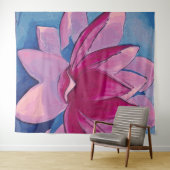 Lotus Blume - Tapestry Wandteppich (Beispiel (Horizontal))