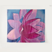 Lotus Blume - Tapestry Wandteppich (Vorderseite (Horizontal))