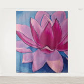 Lotus Blume - Tapestry Wandteppich (Vorderseite)