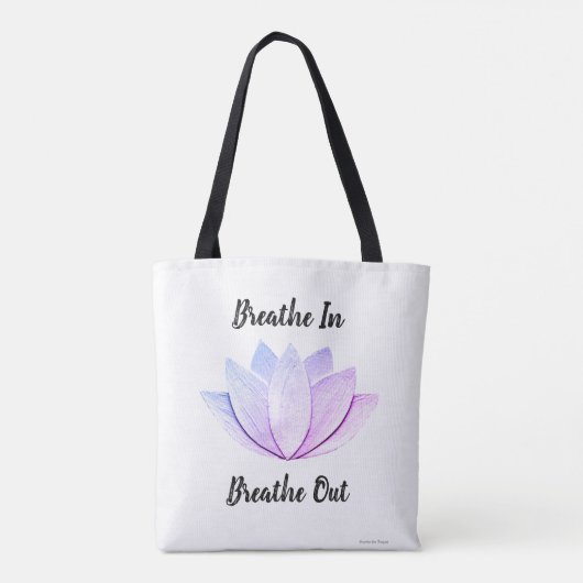 Lotus Blume Tasche (Rückseite)