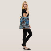 Lotus Blume Tote Bag Tasche (Am Model)