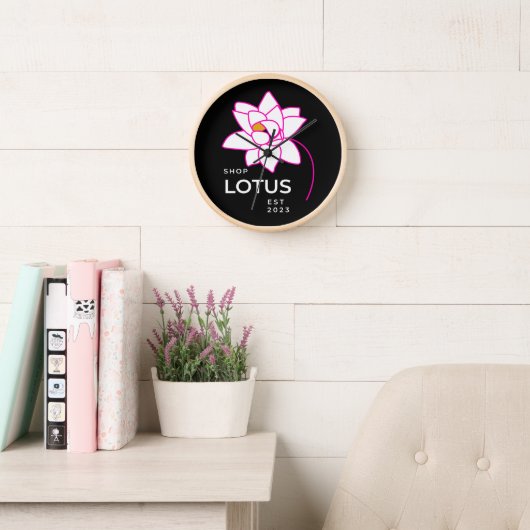 LOTUS-Blume Uhr (Lesesaal)
