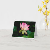 Lotus-Blume - unbedruckte Karte (Gelbe Blume)