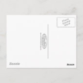 Lotus-Blume und Bambus - 3D-Darstellung Postkarte (Rückseite)