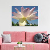 Lotus Blume und Blue Sky II Leinwanddruck (Insitu (Wohnzimmer))
