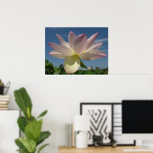 Lotus Blume und Blue Sky II Poster (Heimbüro)