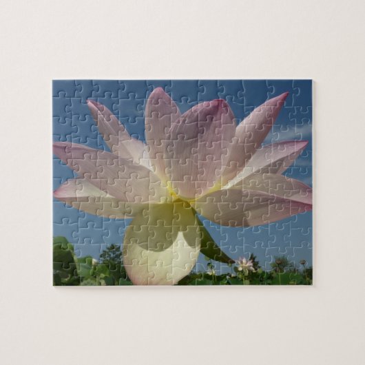 Lotus Blume und Blue Sky II Puzzle (Horizontal)