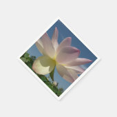Lotus Blume und Blue Sky II Serviette (Ecke)
