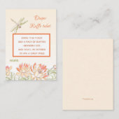 Lotus Blume und Dragon Fly Diaper Begleitkarte (Vorne/Hinten)