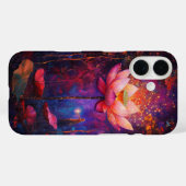 Lotus Blume und Engel Case-Mate iPhone Hülle (Rückseite (Horizontal))