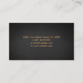 Lotus-Blume und Mondphasen Visitenkarte (Rückseite)