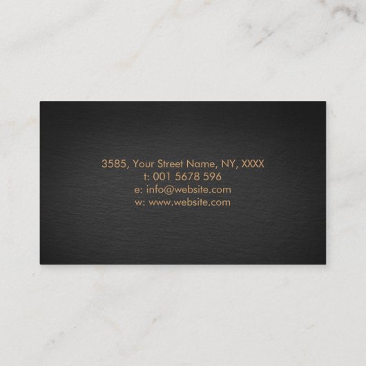 Lotus-Blume und Mondphasen Visitenkarte (Rückseite)