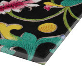 Lotus Blume und Wein Schneidebrett (Ecke)