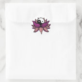 Lotus Blume und Yin Yang Runder Aufkleber (Tasche)