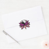 Lotus Blume und Yin Yang Runder Aufkleber (Umschlag)