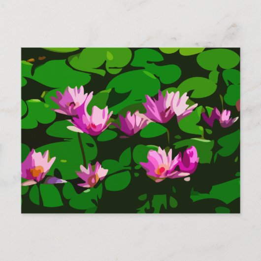 Lotus Blume - Vector art Postkarte (Vorderseite)
