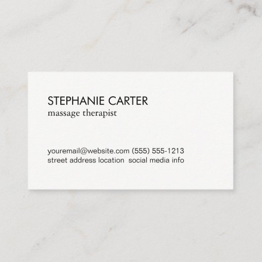 Lotus Blume Visitenkarte (Rückseite)