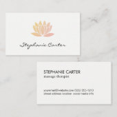 Lotus Blume Visitenkarte (Vorne/Hinten)