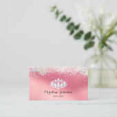 Lotus-Blume Visitenkarte (Stehend Vorderseite)