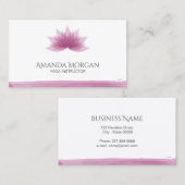 Lotus Blume Visitenkarte (Vorne/Hinten)