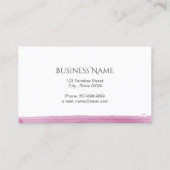 Lotus Blume Visitenkarte (Rückseite)