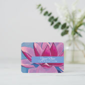 Lotus Blume - Visitenkarte (Stehend Vorderseite)