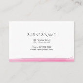 Lotus Blume Visitenkarte (Rückseite)