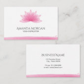 Lotus Blume Visitenkarte (Vorne/Hinten)