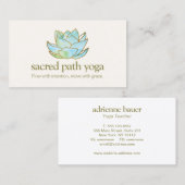 Lotus Blume Visitenkarte (Vorne/Hinten)