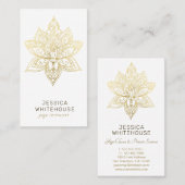 Lotus-Blume Visitenkarte (Vorne/Hinten)