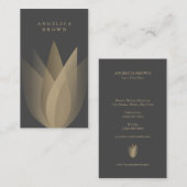 Lotus-Blume Visitenkarte (Vorne/Hinten)