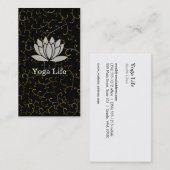Lotus Blume Visitenkarte (Vorne/Hinten)