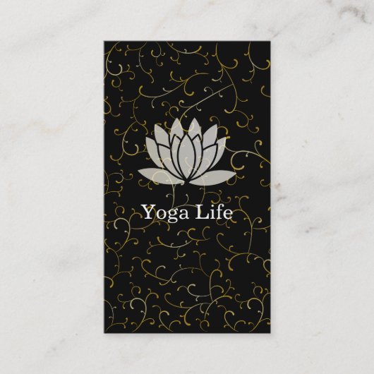 Lotus Blume Visitenkarte (Vorderseite)