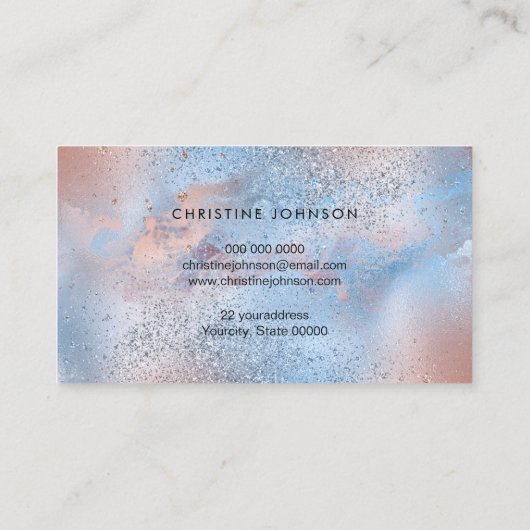 Lotus Blume Visitenkarte (Rückseite)