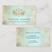 Lotus-Blume Visitenkarte (Vorne/Hinten)