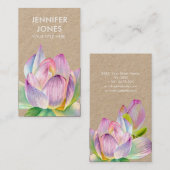 Lotus-Blume-Visitenkarte Visitenkarte (Vorne/Hinten)