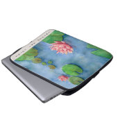 Lotus Blume Wasserfarbe Laptopschutzhülle (Vorne Knopf)