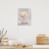 Lotus Blume Wasserfarbe Namaste Yoga Poster (Küche)
