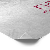 Lotus Blume Wasserfarbe Namaste Yoga Poster (Ecke)